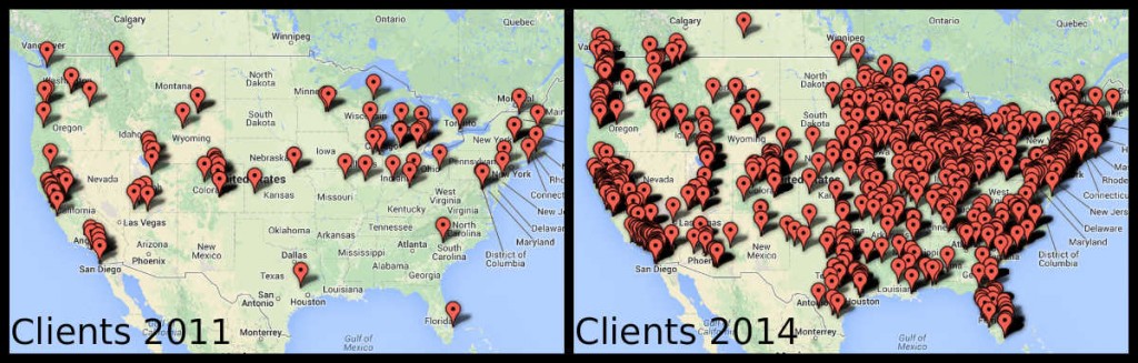 NMG clients side by side
