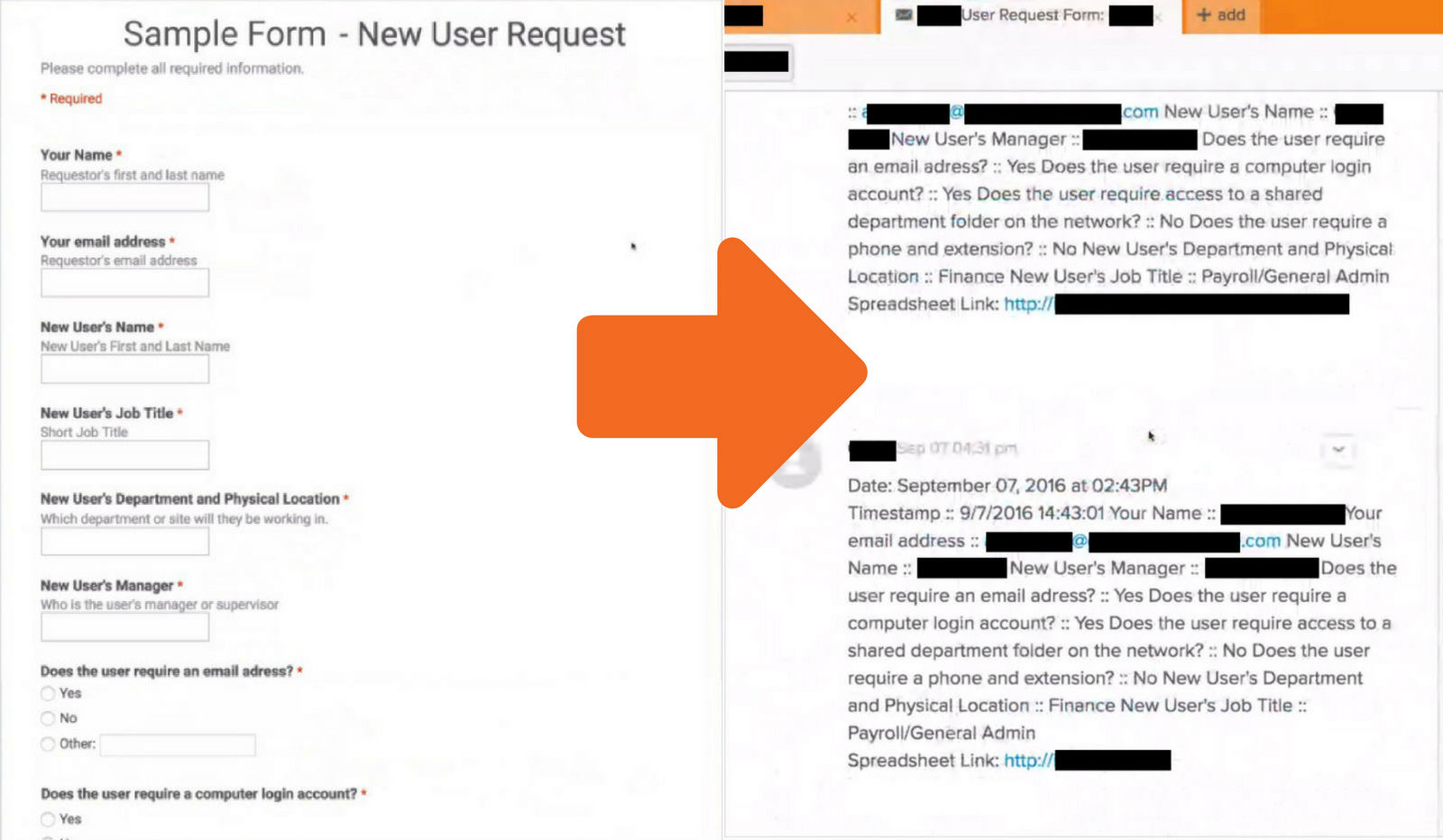 Forms Newmind Zapier Example Arrow